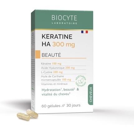 

Кератин HA 300 мг Пищевая добавка для увлажнения и жизненной силы Biocyte