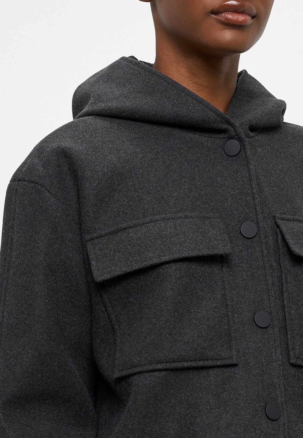 

Легкая куртка ONLAUGUSTA HOOD JACKET ONLY Petite, серый
