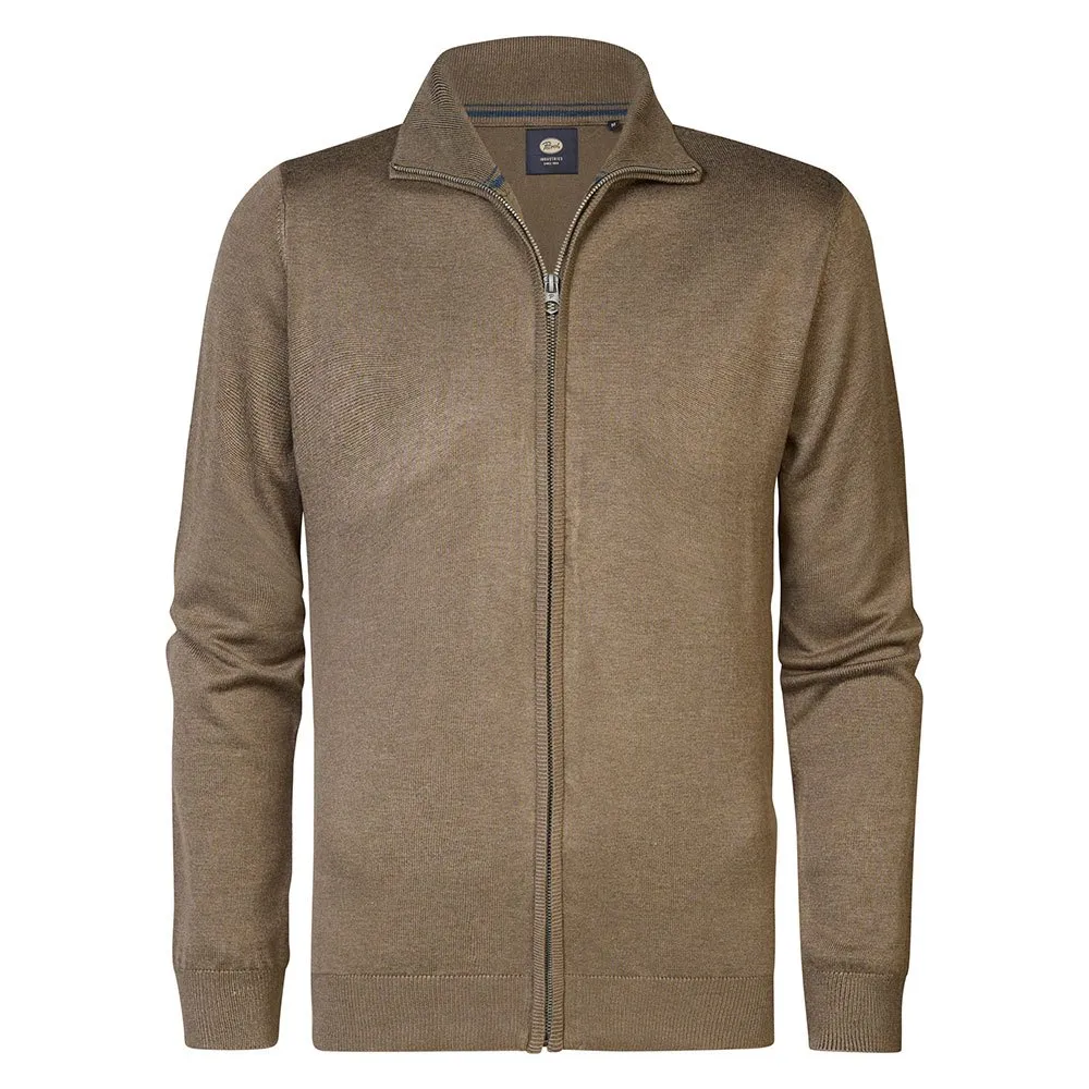 

Свитер Petrol Industries M-3040-KWC225 full zip, коричневый