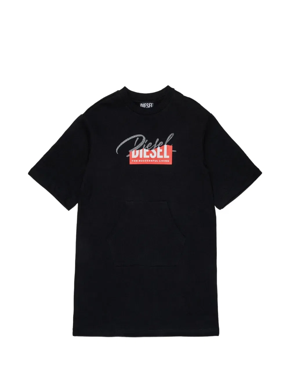 Платье с накладным карманом Diesel Kids, черный
