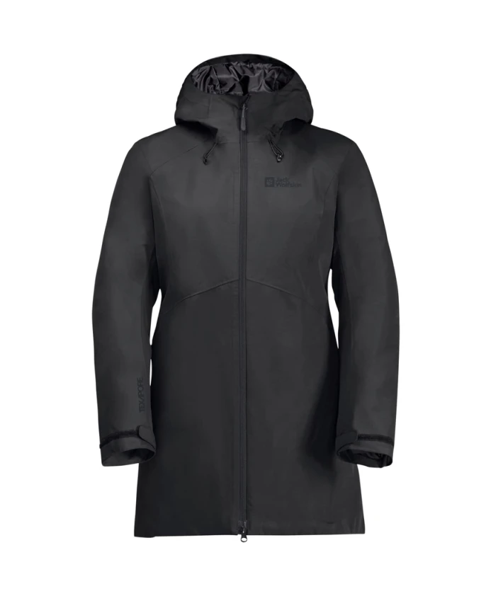 

Женская куртка для активного отдыха, черная. Jack Wolfskin, черный