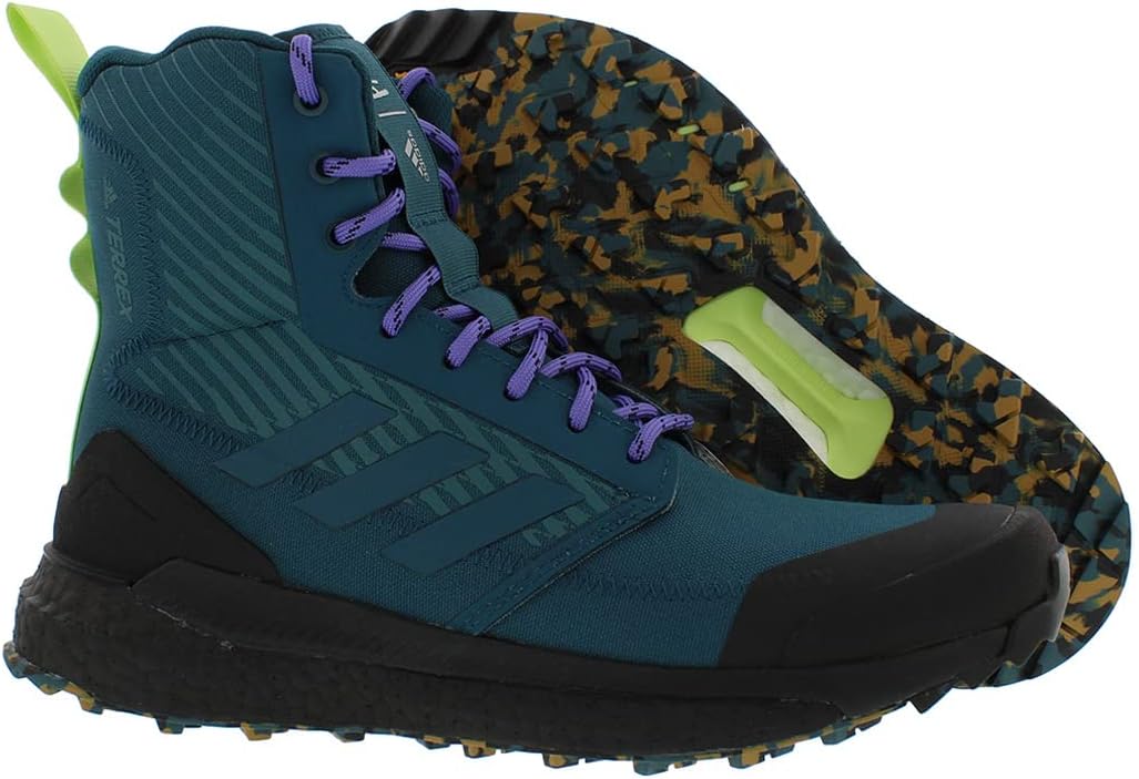 Кроссовки Terrex Free Hiker XPLORIC Gore-TEX Parley Adidas, черный/зеленый — фото 4
