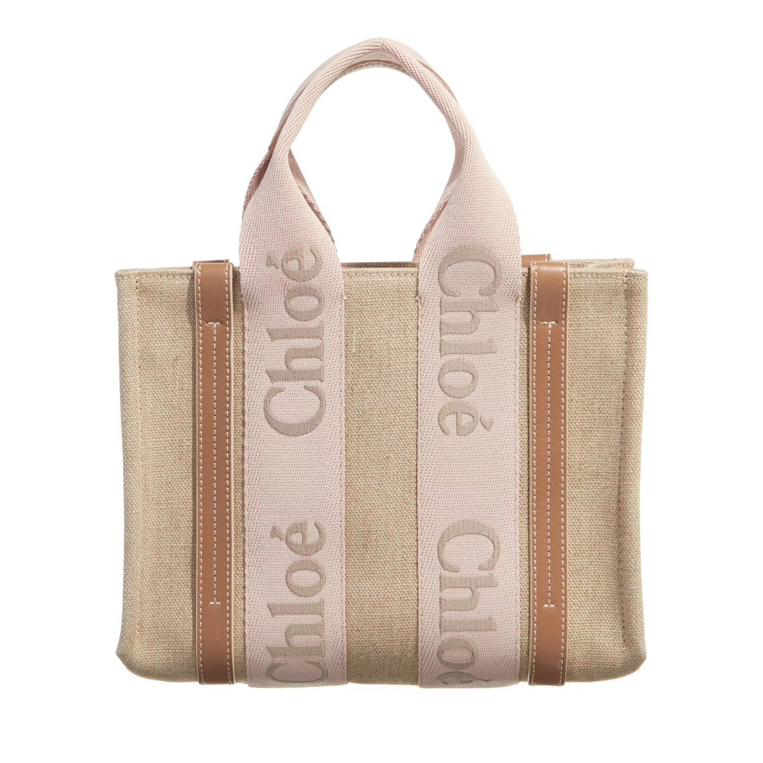 

Сумка тоут woody румяная Chloé, бежевый