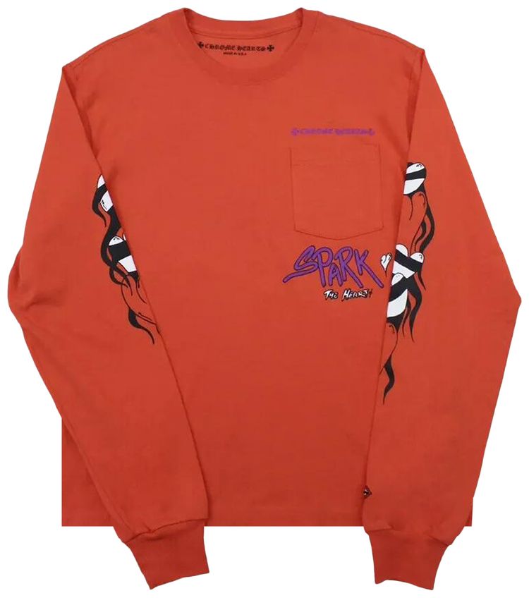 

Лонгслив Chrome Hearts Matty Boy Sadistic Lipstick Long-Sleeve 'Red', красный