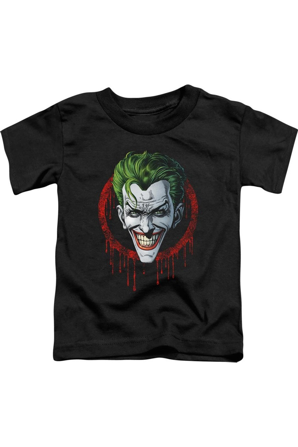 

Футболка с коротким рукавом для малышей Batman Joker Drip Gildan, черный