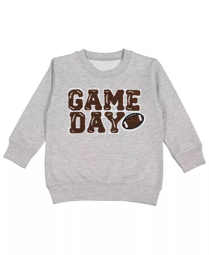 

Толстовка Game Day для мальчиков для малышей с нашивкой Sweet Wink, серый
