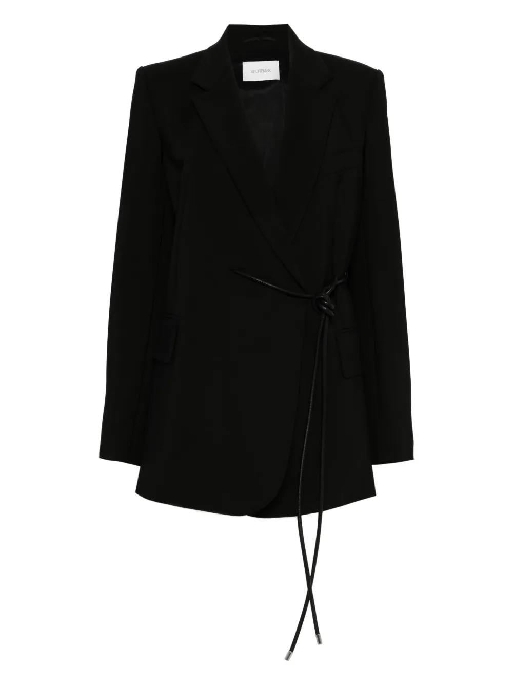 

Блейзер с завязками на талии SPORTMAX, черный