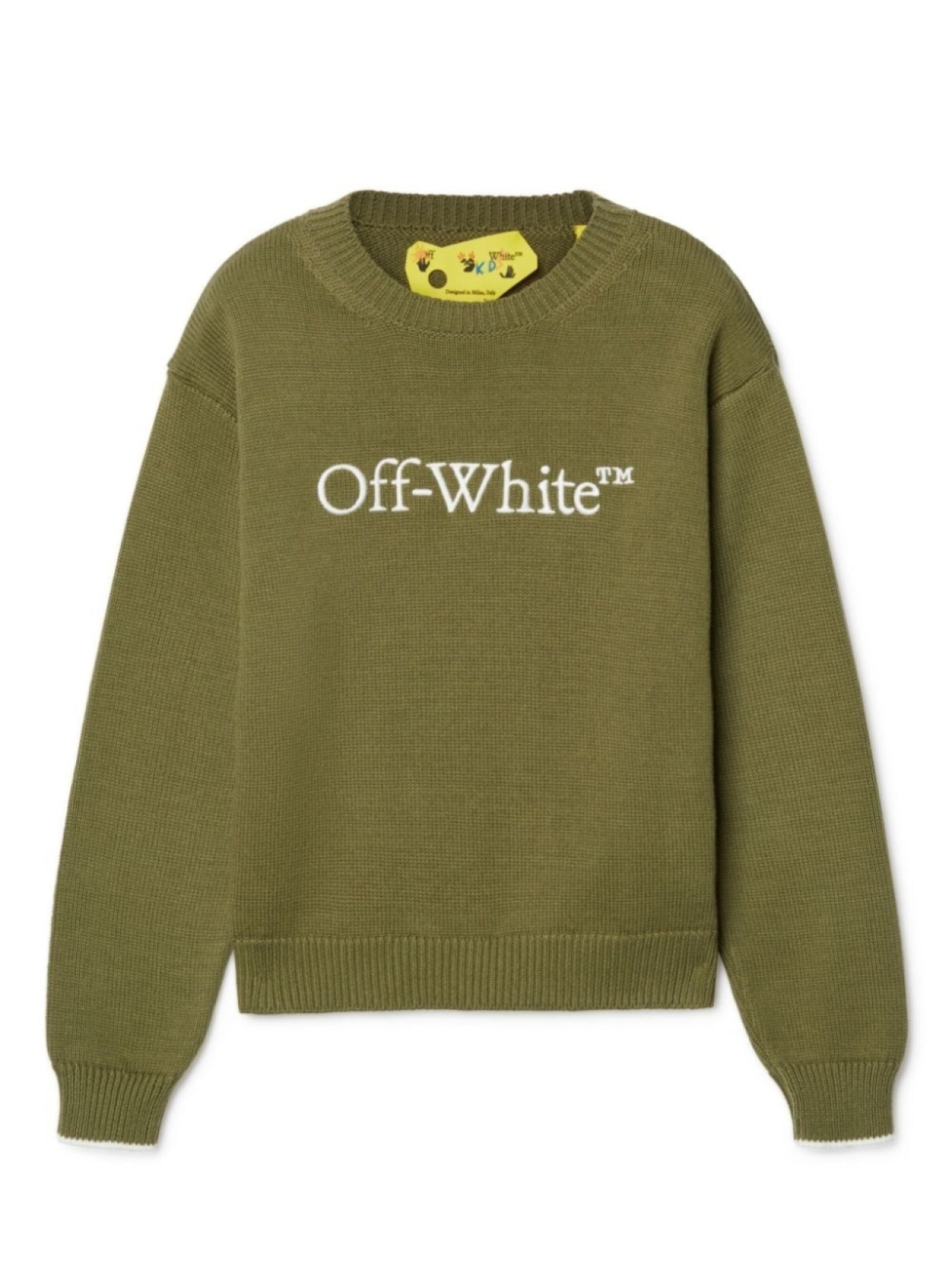 

Off-White Kids джемпер Bookish, зеленый