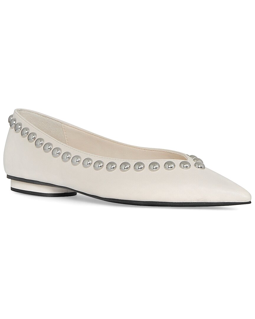 Rebecca Minkoff Балетки из кожи с заклепками, белый