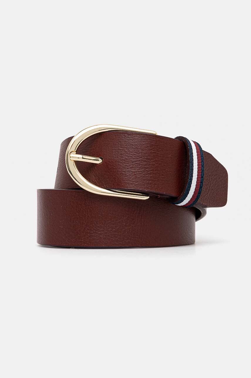 

Кожаный ремень Tommy Hilfiger, гранатовый