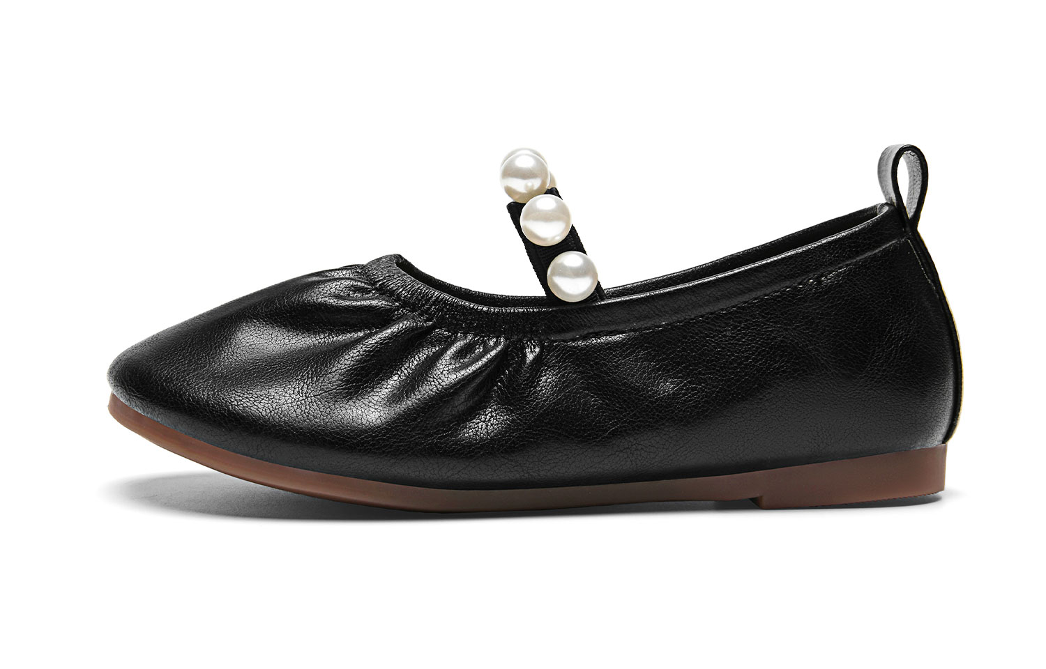 

Низкие детские кожаные туфли для детей ULOVAZN, черный