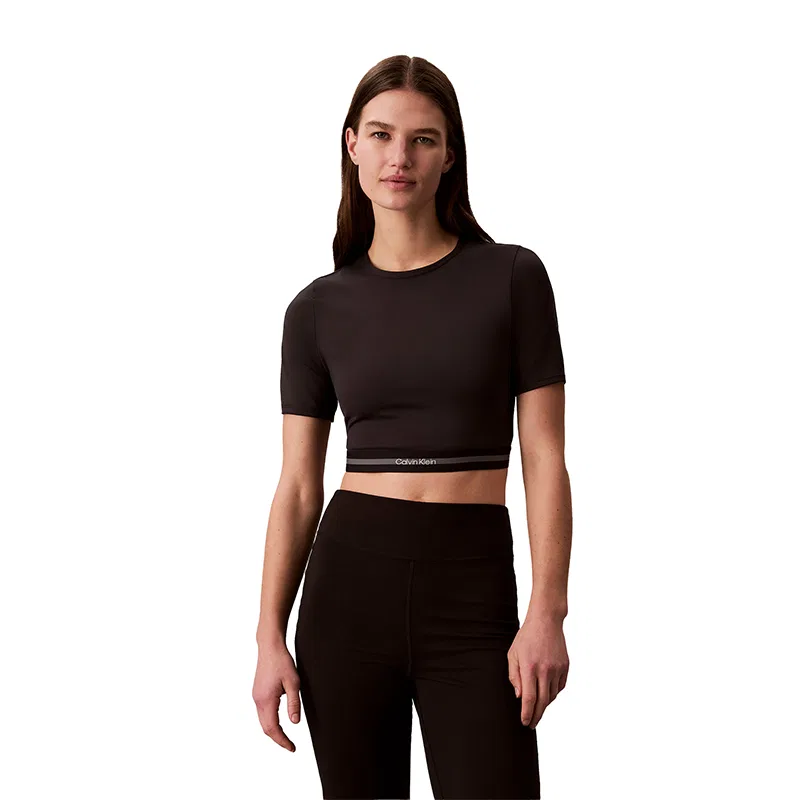 Кроп-футболка Calvin Klein, UB1-Space Black