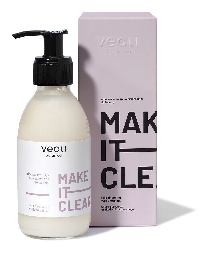 

Молочная очищающая эмульсия для лица Veoli Botanica Make It Clear, 200 мл