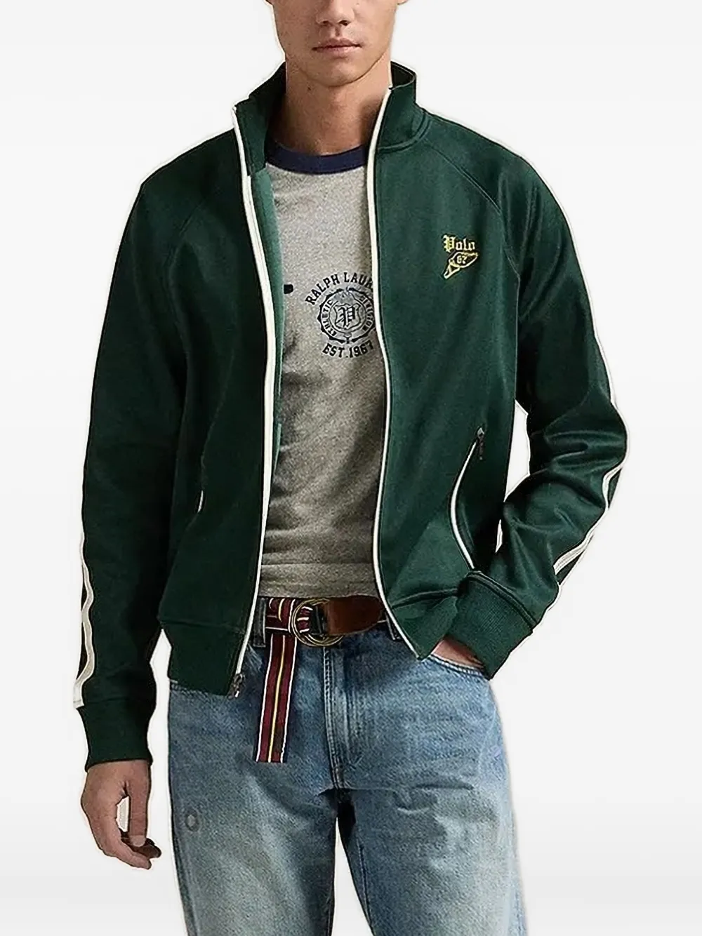 

Свитер в полоску POLO RALPH LAUREN, зеленый