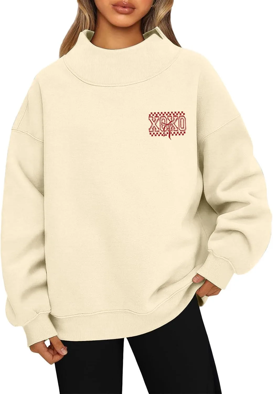 

Свитшот женский Valentine's Day с принтом в виде сердца