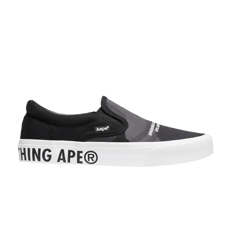 

Тапочки AAPE Slip-On 'Black Camo', черный
