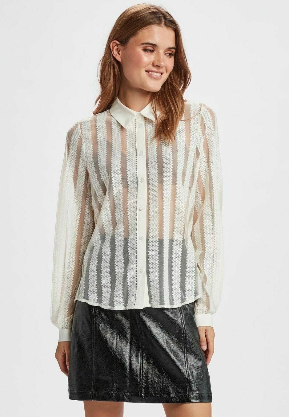 

Рубашка Nümph НУБЕЛЛА, цвет pristine, Серый, Рубашка Nümph НУБЕЛЛА, цвет pristine