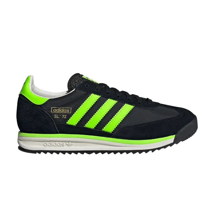 

Кроссовки adidas SL72 RS 'Black Solar Green', черный