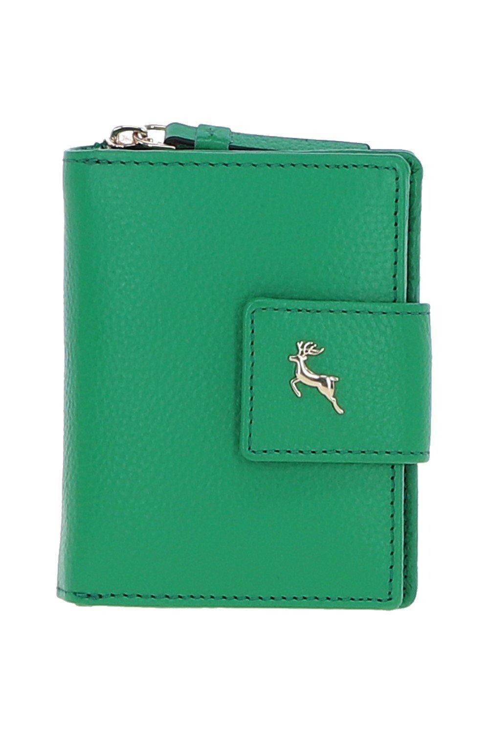 

Кошелек/кошелек с защитой RFID и застежкой-молнией 'Arte in Pelle' Ashwood Leather, зеленый