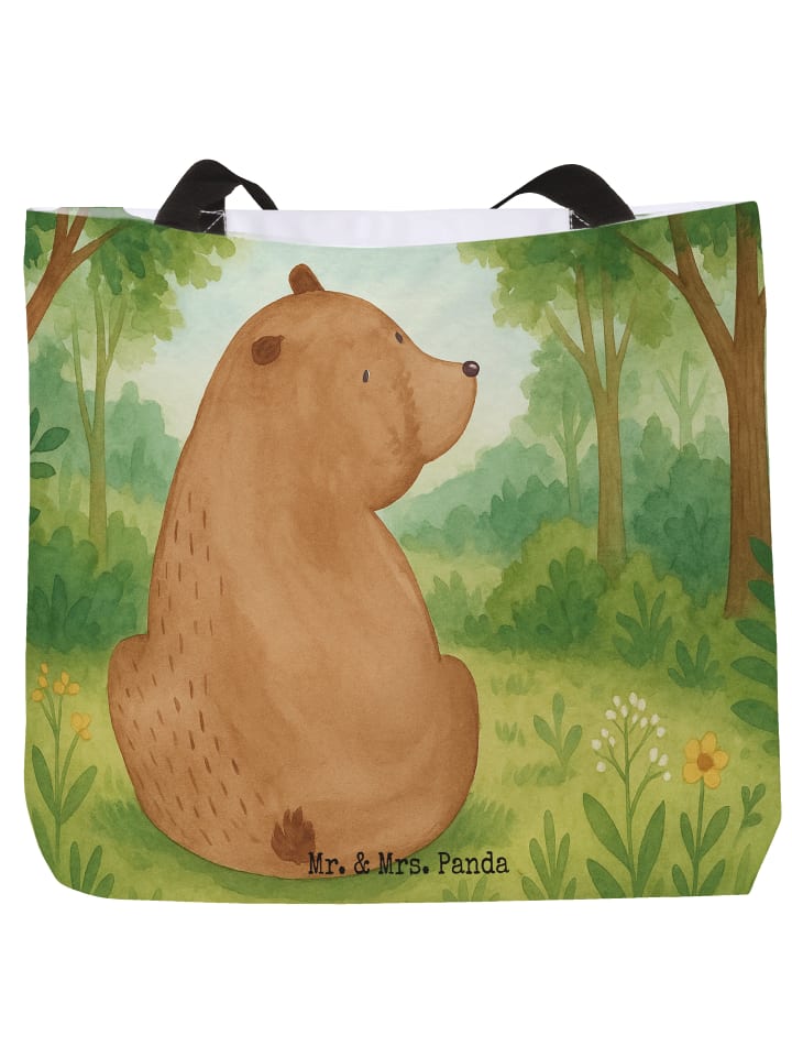 

Mr. & Mrs. Panda Дорожная сумка Bear Shoulder View без слогана, белого цвета