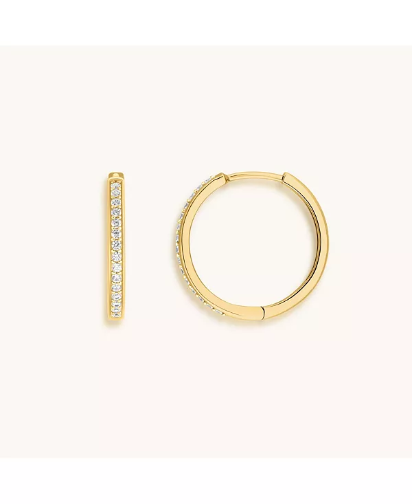 

Сверкающая душа - золотые серьги-кольца Karma And Luck, gold