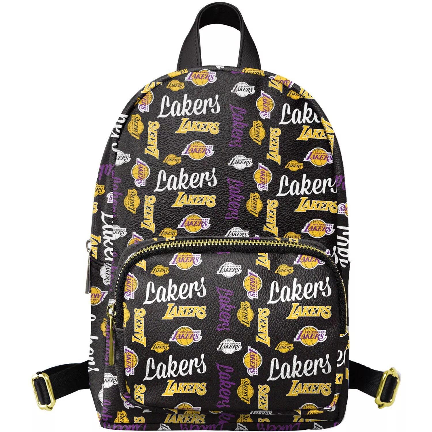 Черный молодежный мини-рюкзак FOCO Los Angeles Lakers повторять Brooklyn