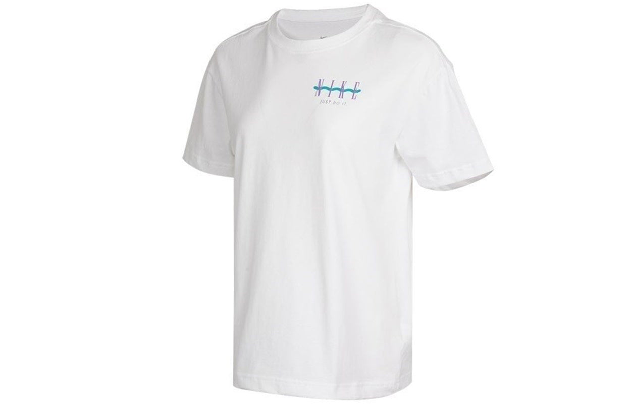 Футболка (WMNS) Nike Nsw Tee Boy Vintage Sports Fitness Training Breathable Short Sleeve White T-Shirt DD1480-100 — фото 2