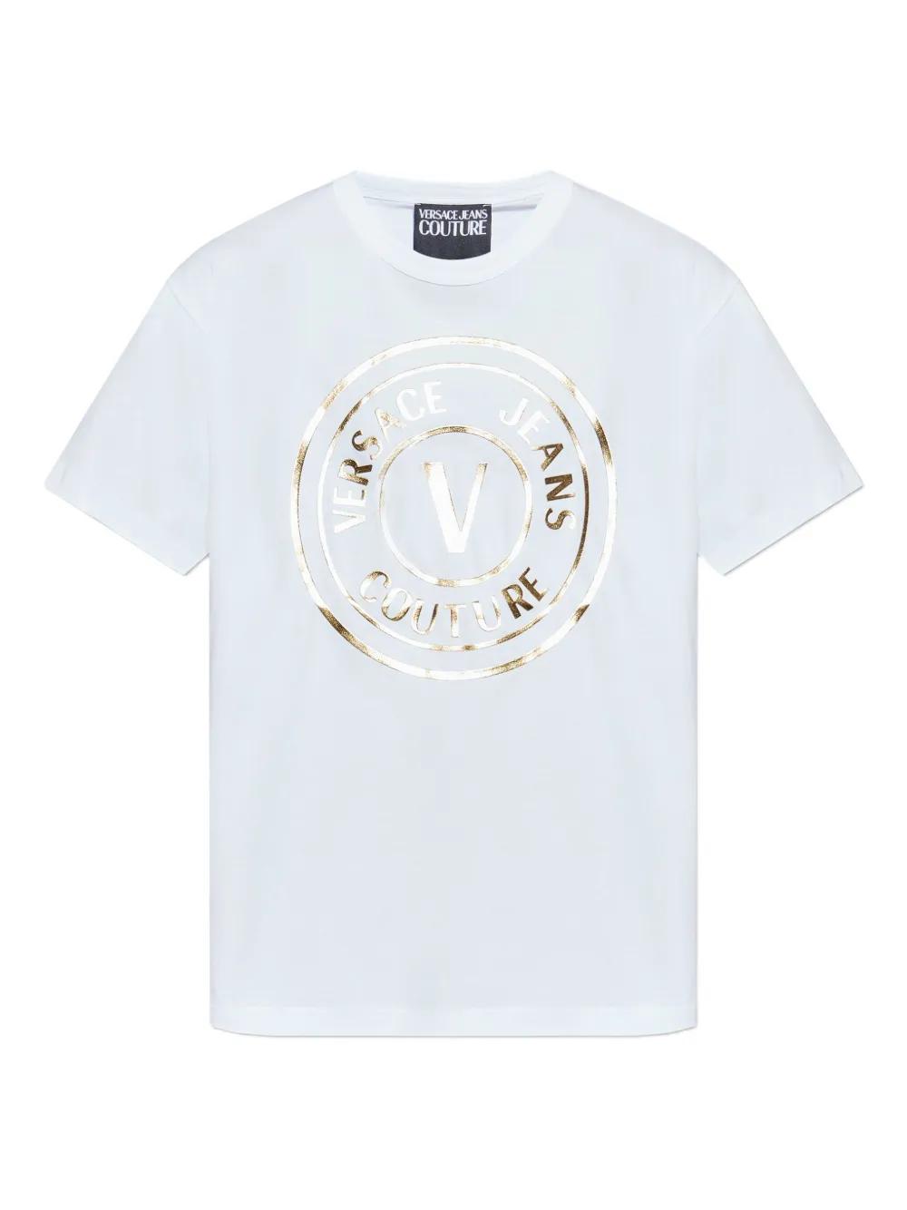 

Футболка с логотипом Versace Jeans Couture, белый