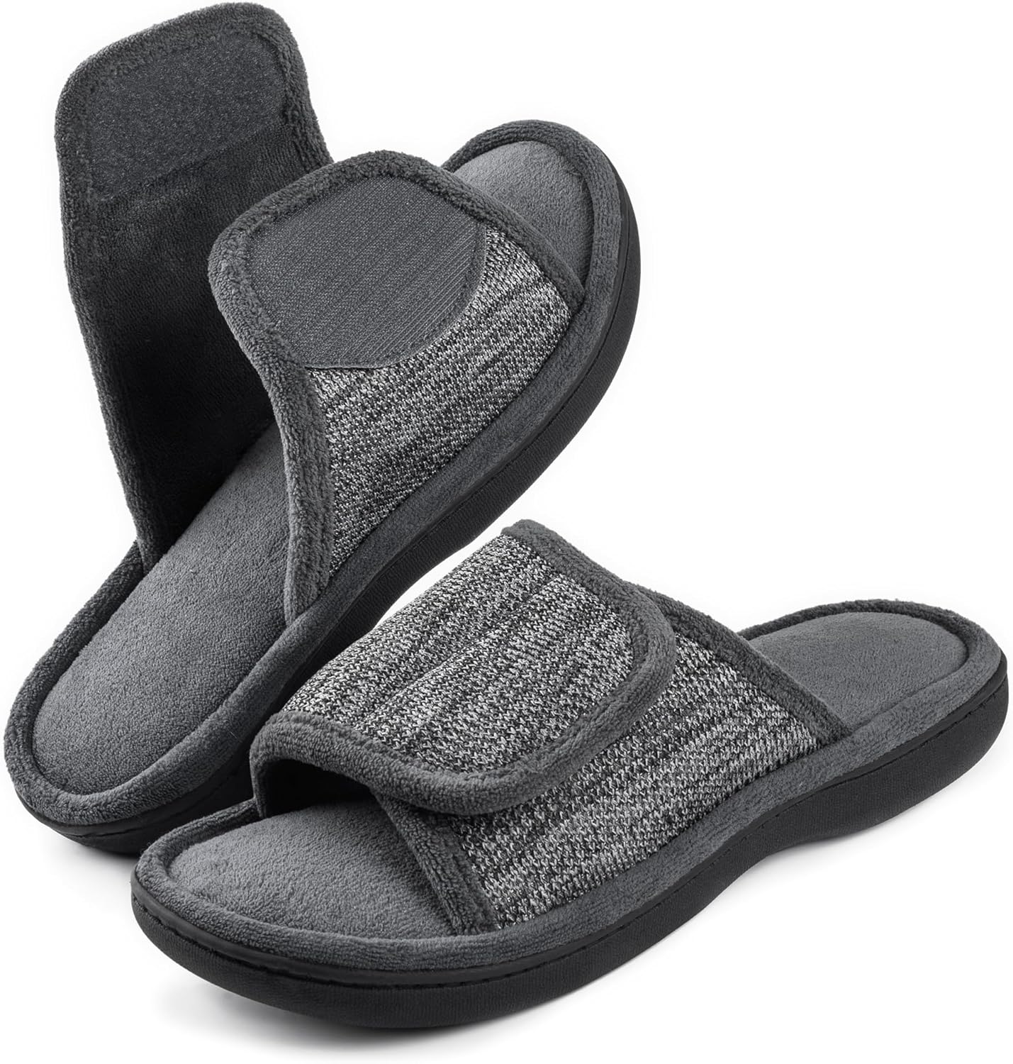 

Мужские сандалии с регулируемой застежкой и ортопедической стелькой из пены с эффектом памяти RockDove, серый