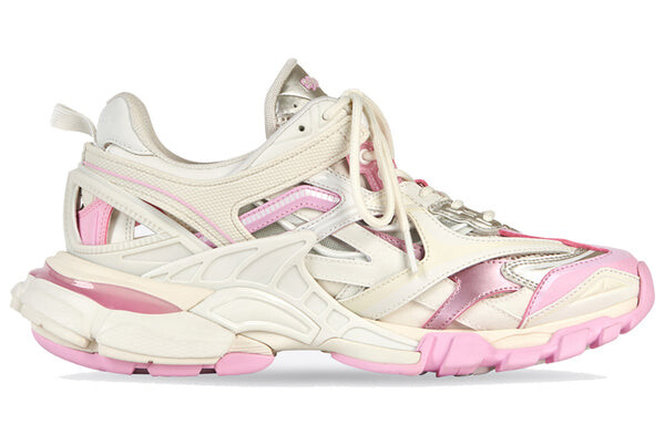Кроссовки track 2.0 sneakers 'white pink' Balenciaga, розовый — фото 2
