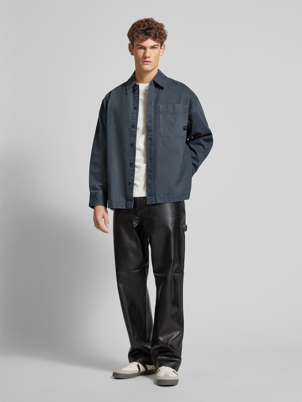 

Джинсовая рубашка свободного кроя с этикеткой G-Star Raw