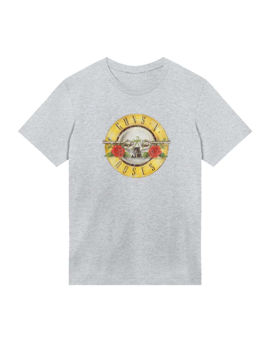 

Рубашка F4NT4STIC GunsnRoses Vintage Bullet Logo, пятнистый серый