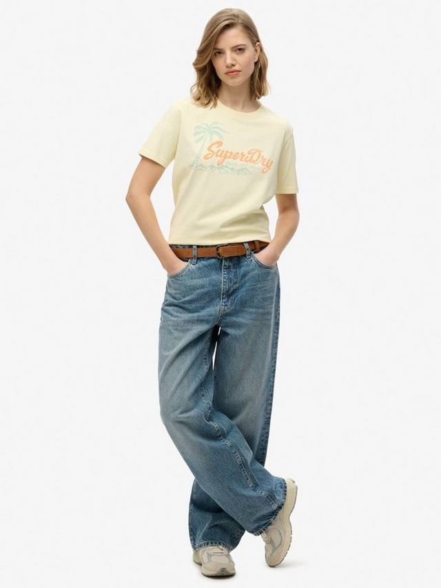 Расслабленная футболка Lo-Fi Outdoor Superdry, Pastel Yellow — фото 3