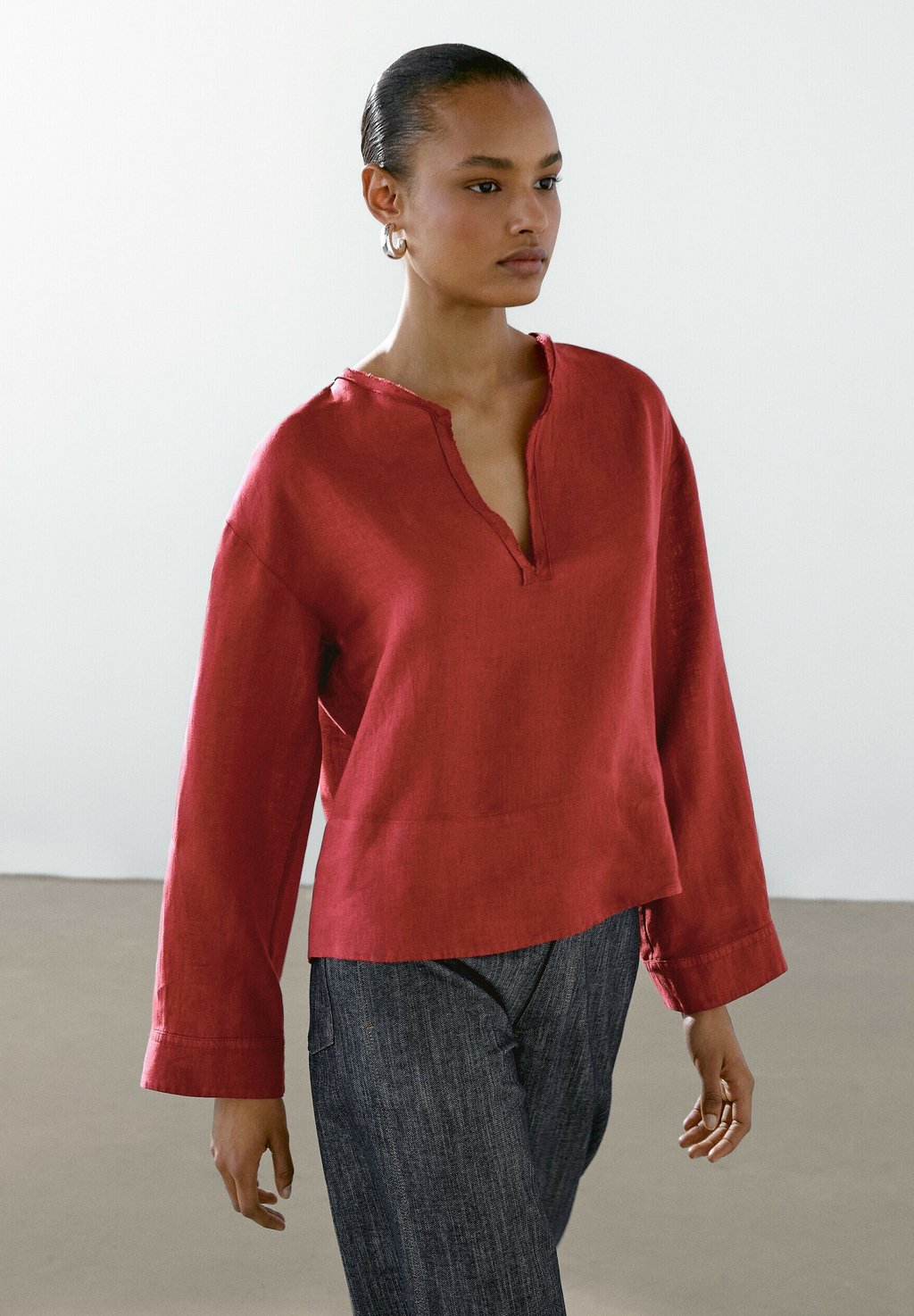 

Блуза Massimo Dutti, Mottled Red