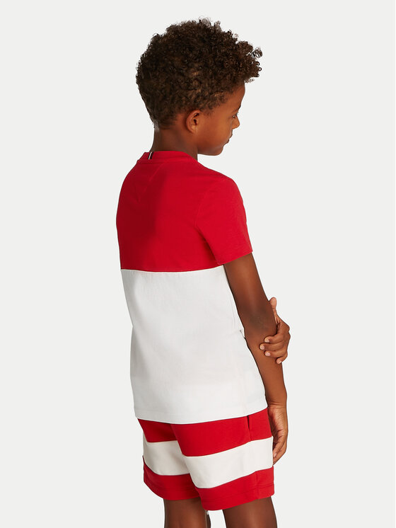 Футболка обычного кроя KB0KB09617 Tommy Hilfiger, красный — фото 3