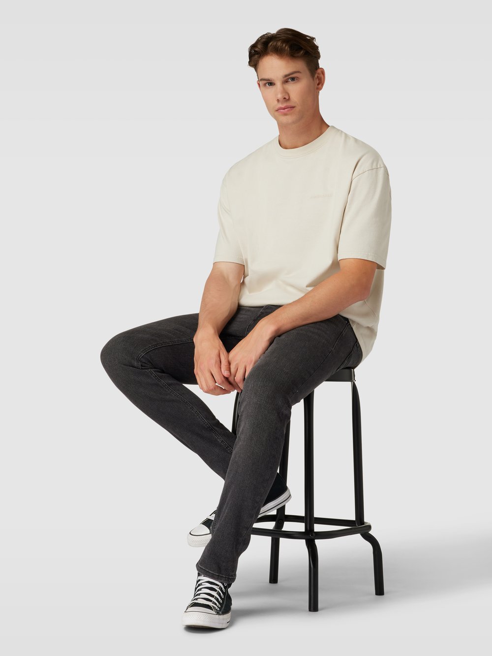 

Джинсы облегающего кроя с пятью карманами, модель «GLENN» Jack & Jones, черный