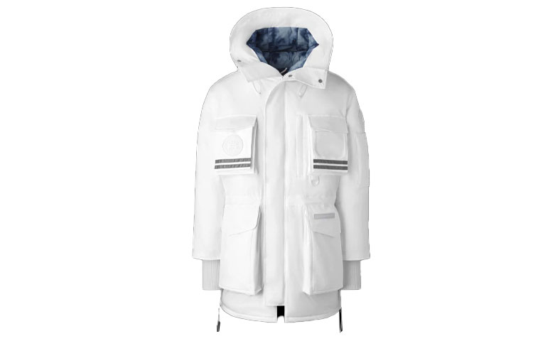 

Canada Goose Зимняя куртка-пуховик Snow Mantra Series унисекс белого цвета