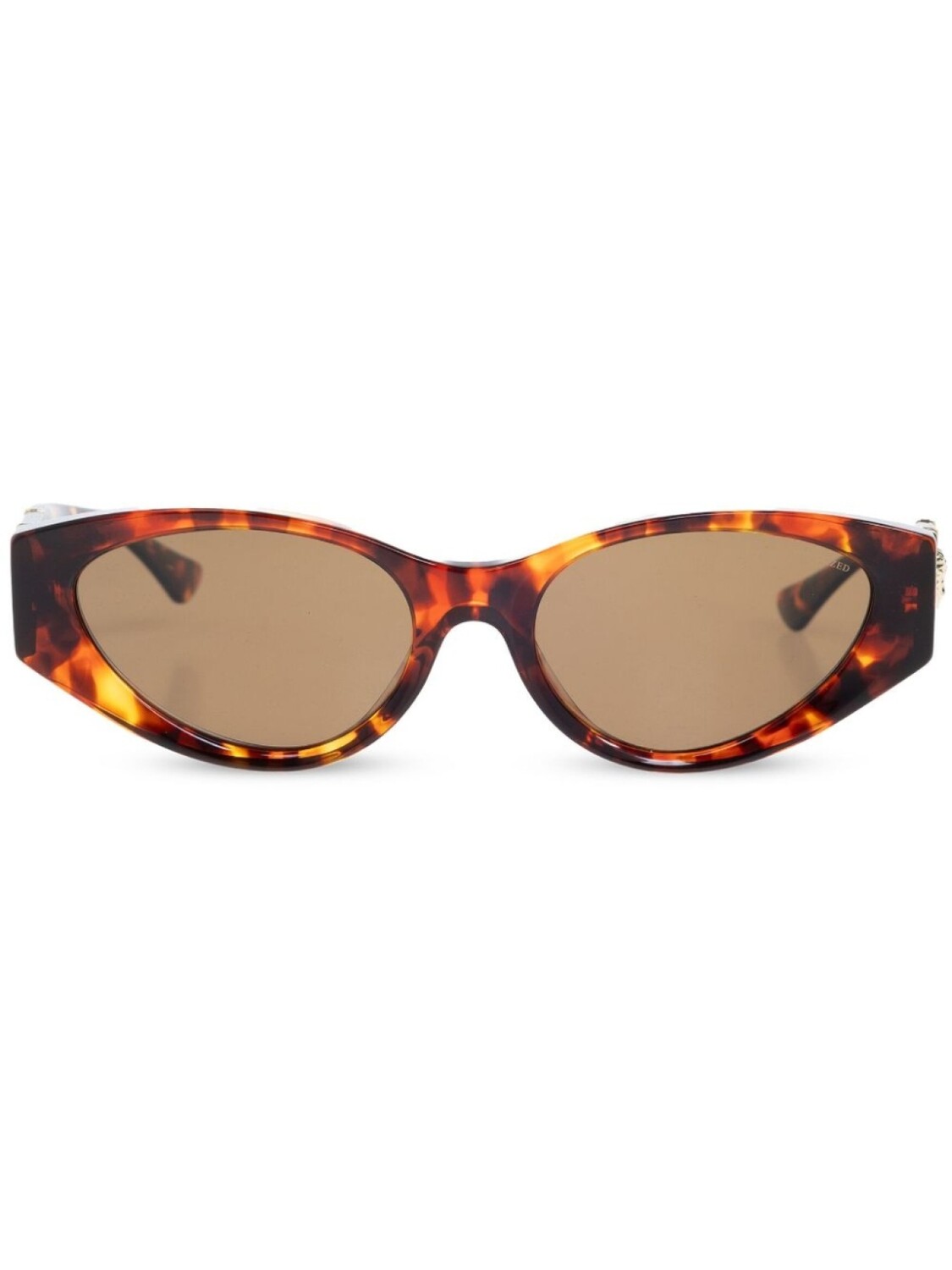 

Versace Eyewear солнцезащитные очки в овальной оправе, коричневый