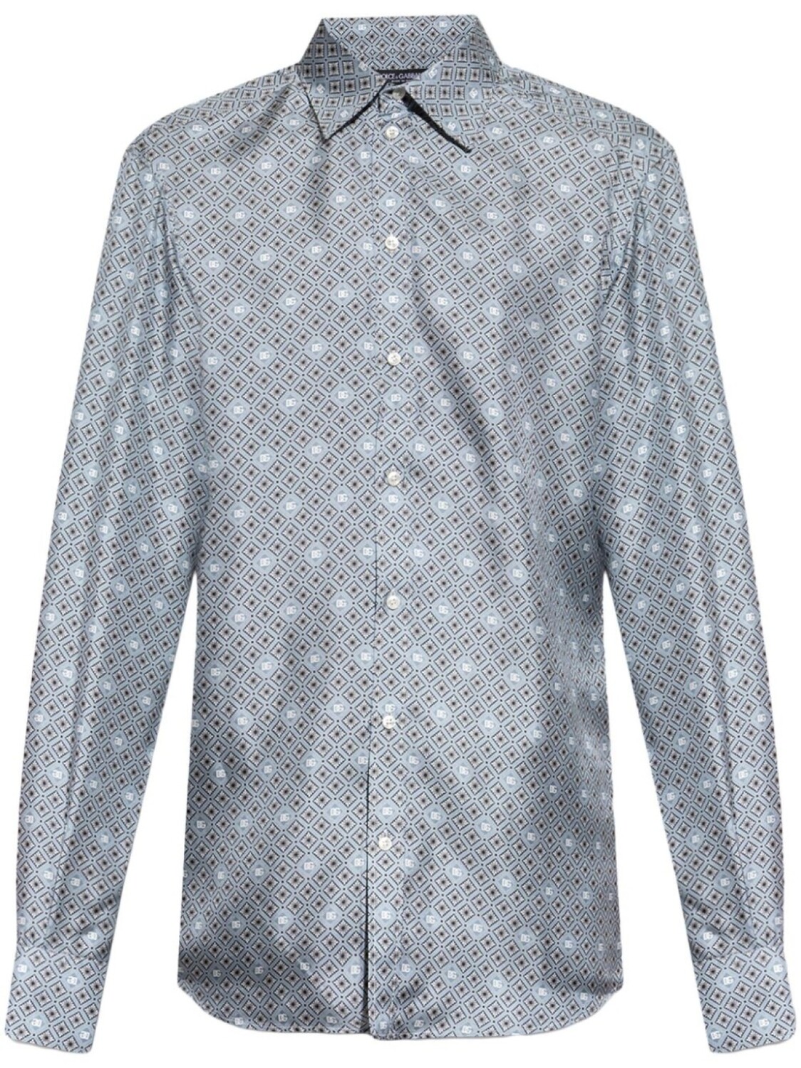 

Dolce & Gabbana шелковая рубашка, серый