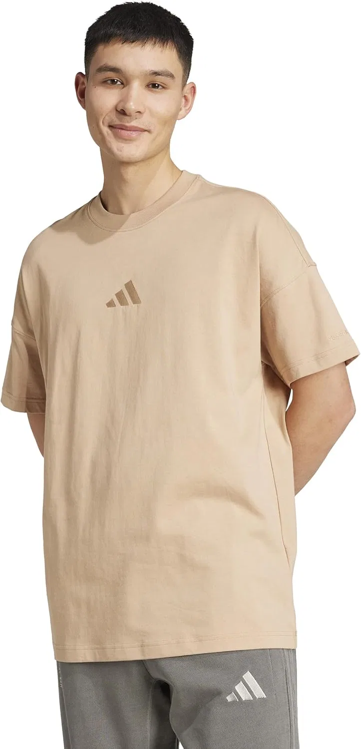 Футболка свободного кроя adidas, цвет Warm Sandstone