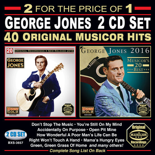 

CD диск Jones, George: 40 Original Musicor Hits