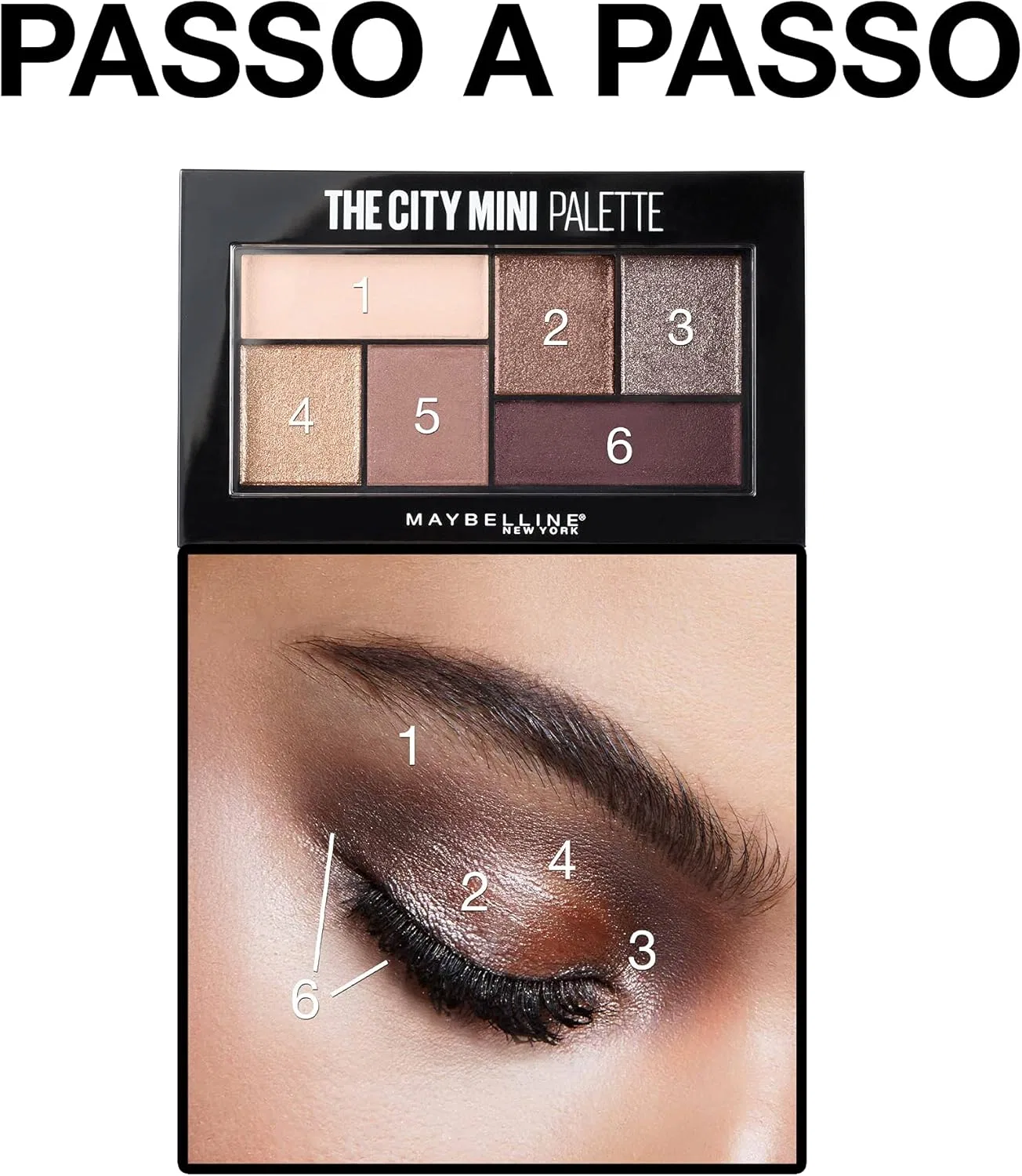 Тени для век The City Mini Palette Chill Brunch Neutrals MAYBELLINE 4 г — фото 3