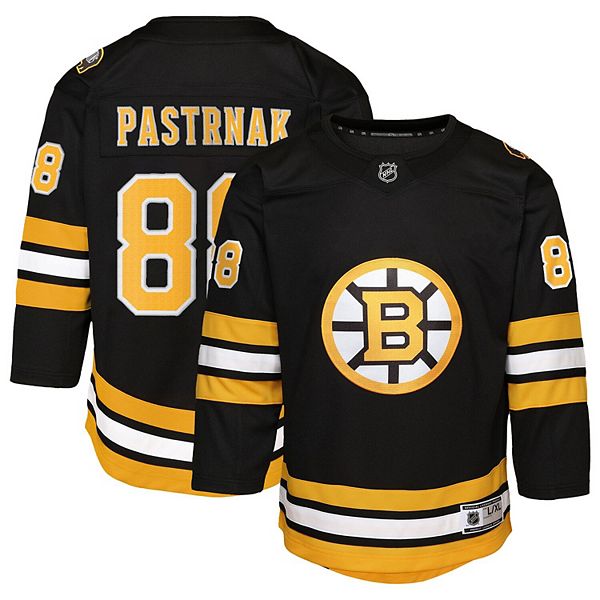 Футболка Boston Bruins Home Premier Player Jersey, черная, David Pastrnak Outerstuff — фото 2