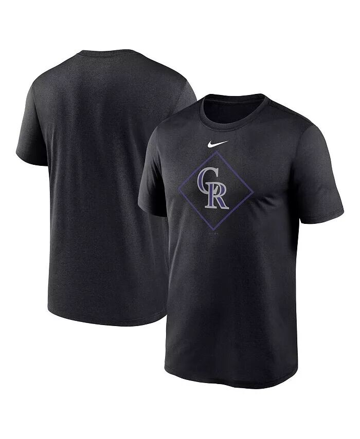 

Мужская черная футболка Colorado Rockies Legend Icon Performance Nike