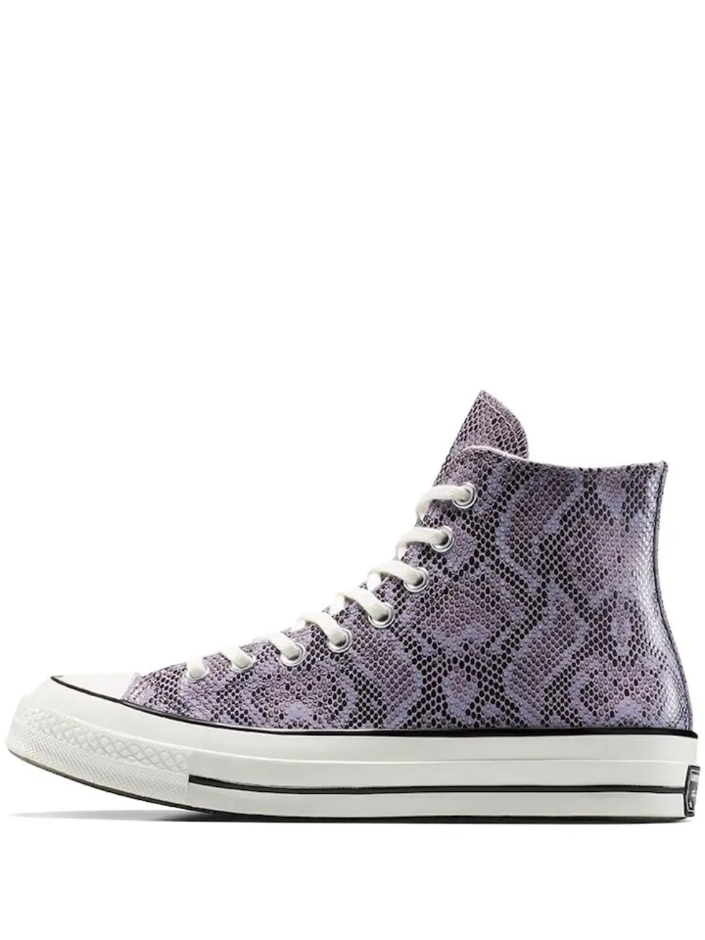 

Высокие кеды с тиснением под кожу змеи Converse, фиолетовый