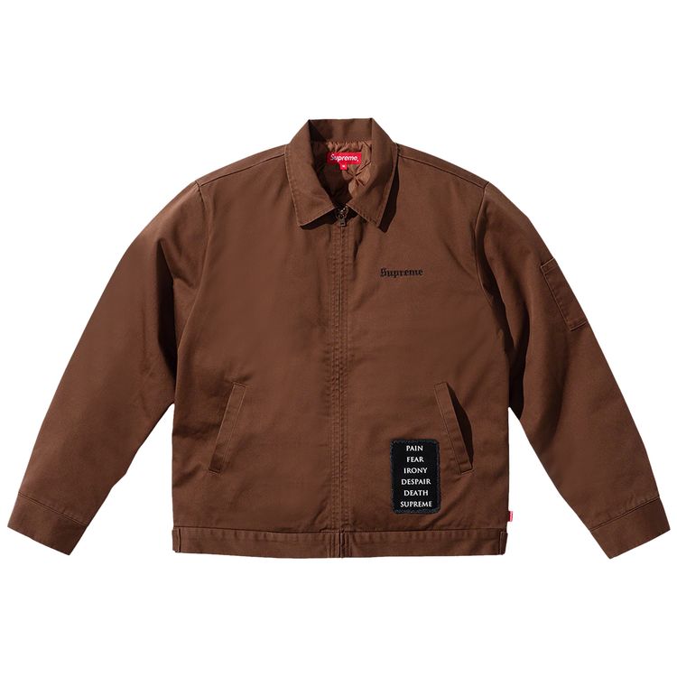 

Куртка Supreme x The Crow Work Jacket 'Brown', коричневый