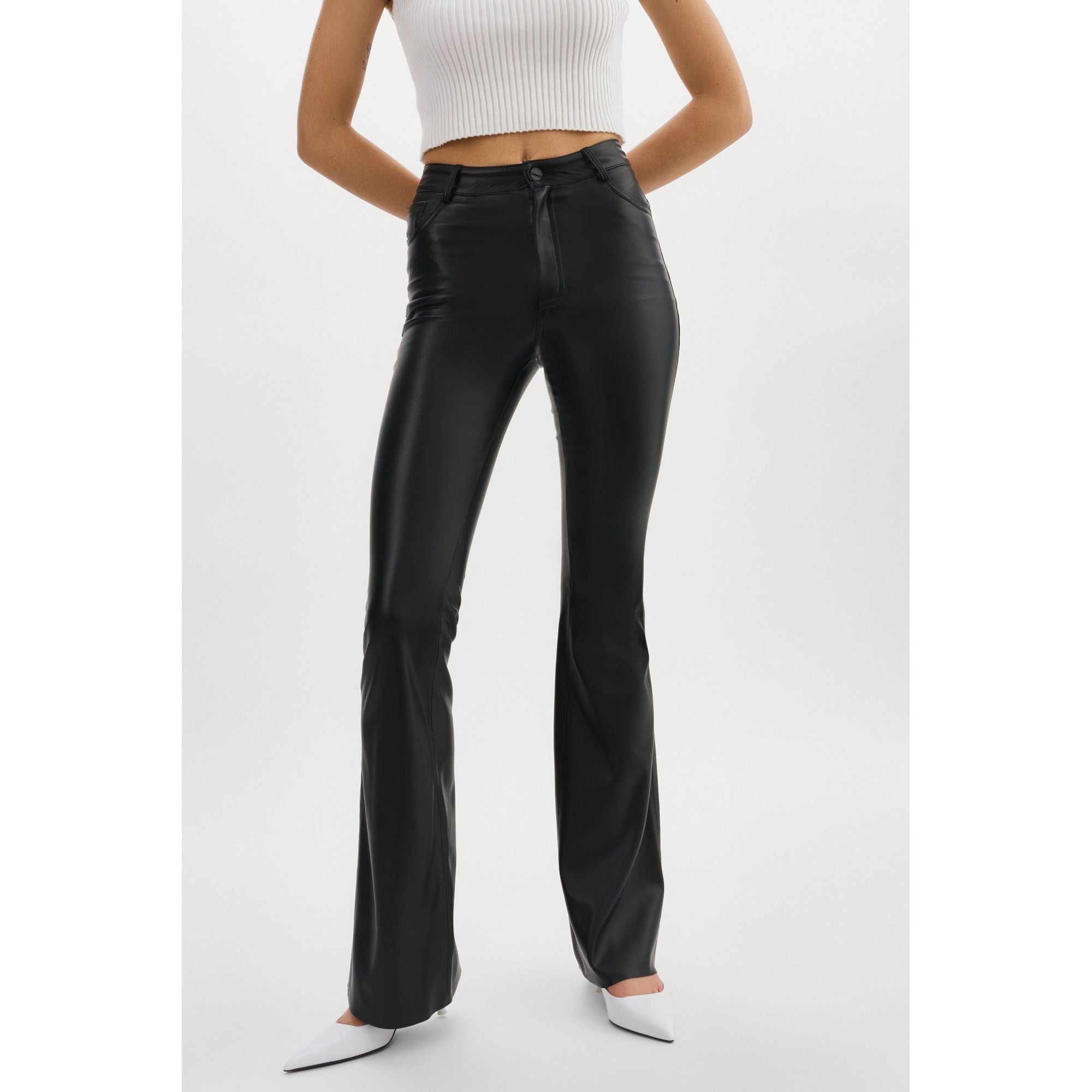 

Kaida | Брюки-клеш из искусственной кожи Lamarque, черный