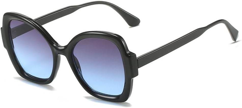 

LVTFCO Уникальные солнцезащитные очки-бабочки для женщин, винтажные, с градиентным переходом цвета, элегантные, с нерегулярными тенями, защита от УФ-излучения UV400, модные очки, 2