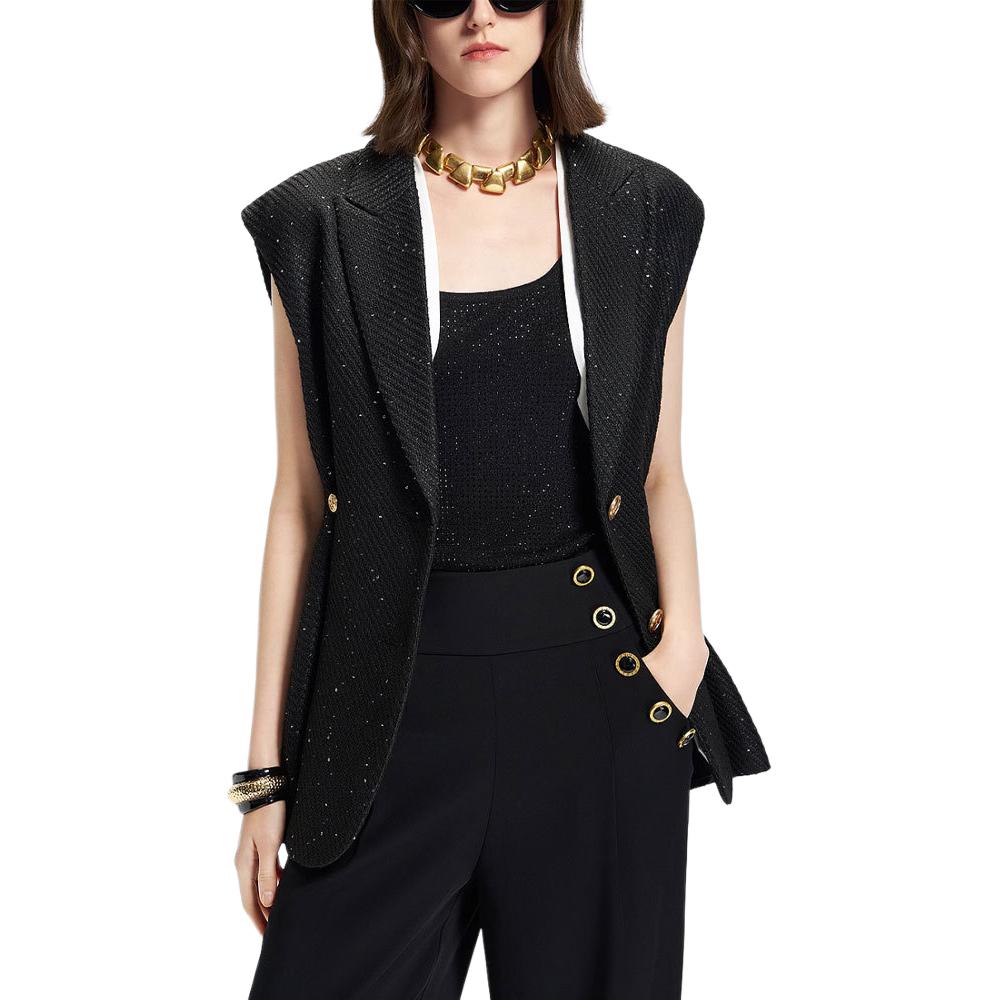 

KARL LAGERFELD / Karl Lagerfeld Jeans Женский жилет KARL LAGERFELD SS25 черный, Black