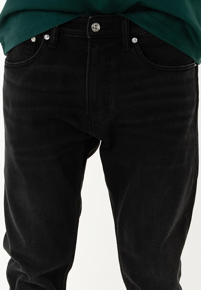Джинсы, зауженные к низу, Modern Taper Calvin Klein, черный — фото 3